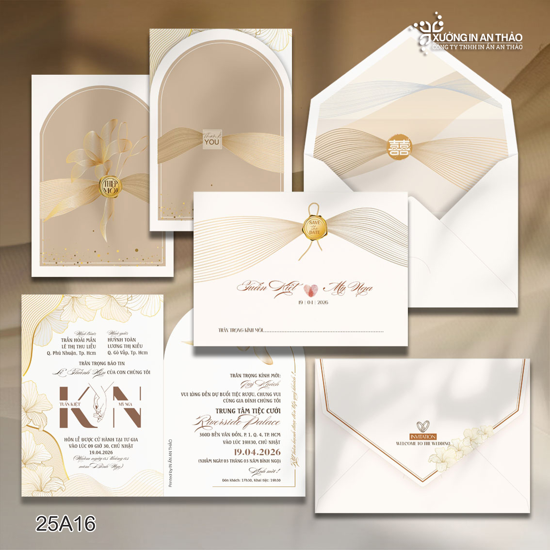 https://www.inanthao.com/Thiệp Cưới Màu Gold Đơn Giản - 25A16