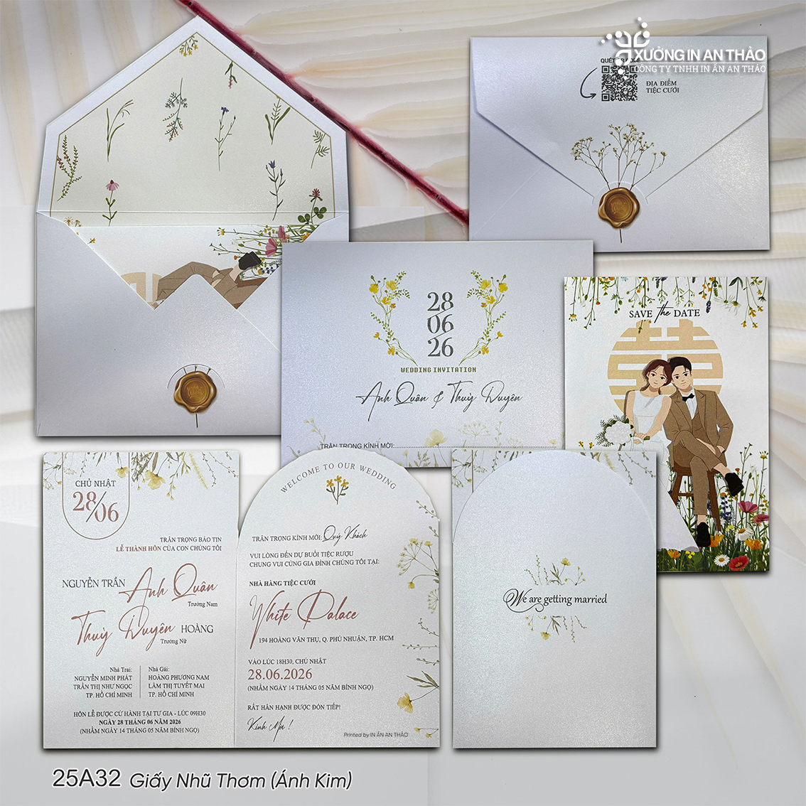 https://www.inanthao.com/Thiệp Cưới Chibi Hoa Dại (Giấy Nhũ Thơm) - 25A32