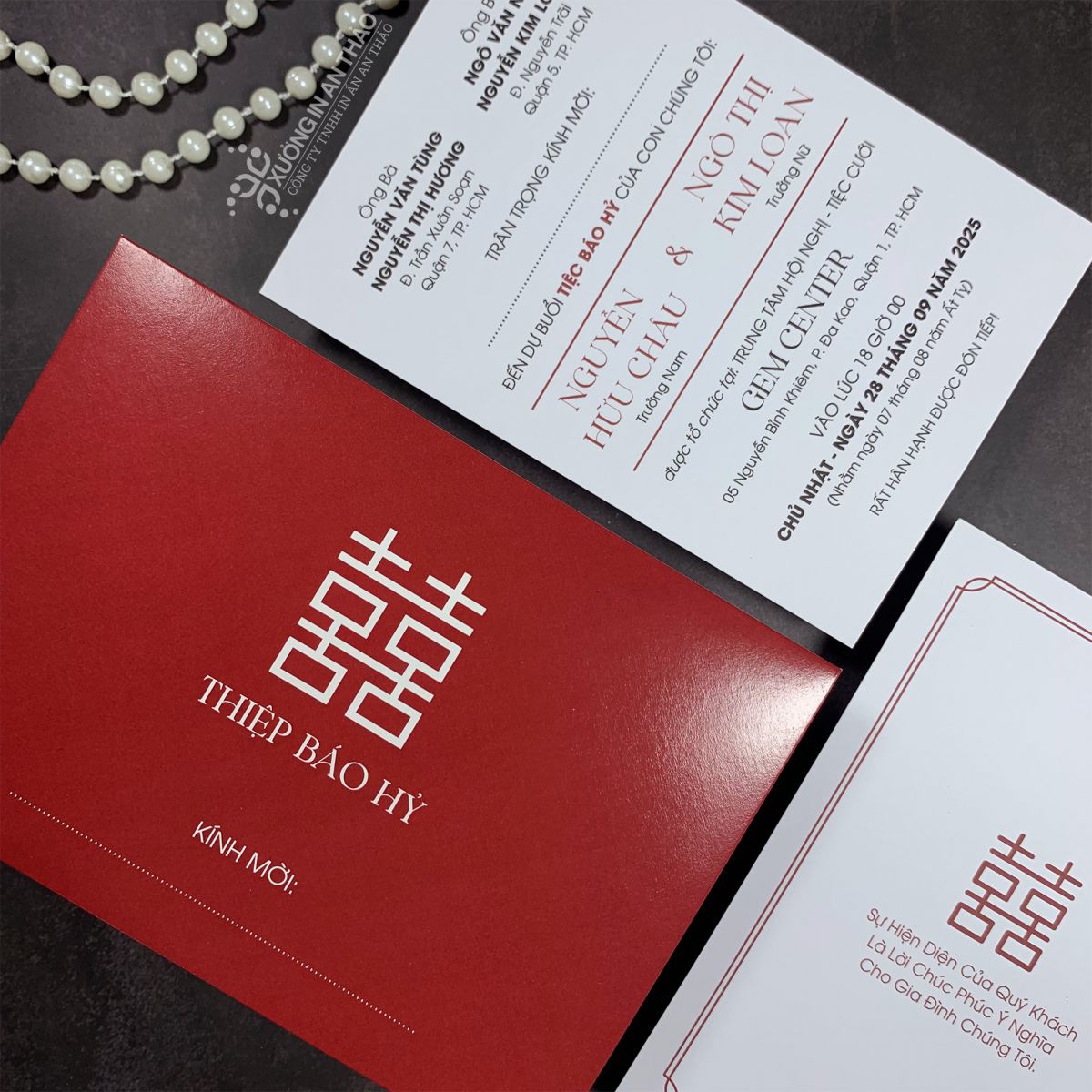 https://www.inanthao.com/Thiệp Báo Hỷ / Chữ Hỷ Đơn Giản (Đỏ Đô) - ATK11Y