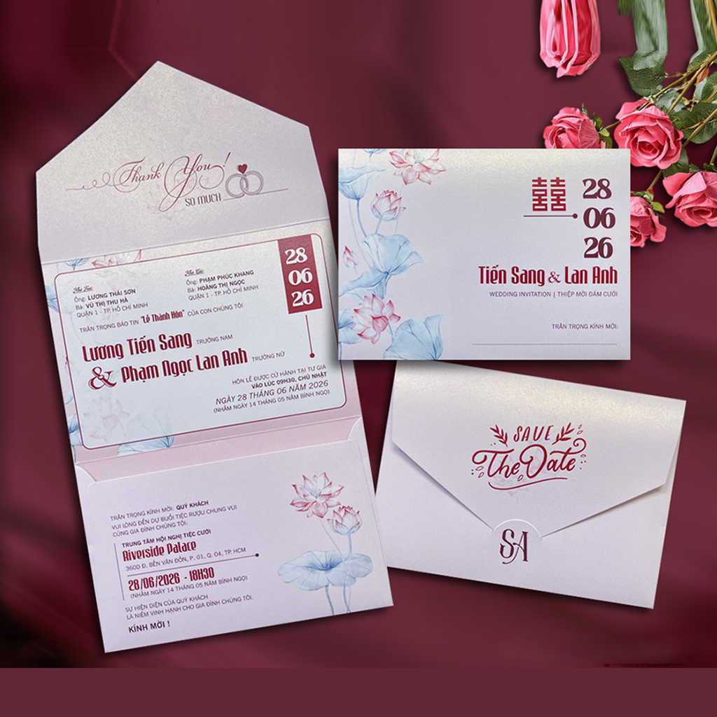 https://www.inanthao.com/Thiệp Cưới KHÁCH TỰ THIẾT KẾ hoặc AN THẢO sẵn file - Thiệp Túi Ngang Nắp Nhọn