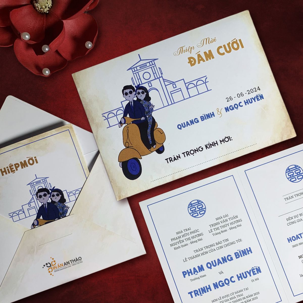 https://www.inanthao.com/Thiệp cưới Kiểu Xưa (xe Vespa) - ATK25