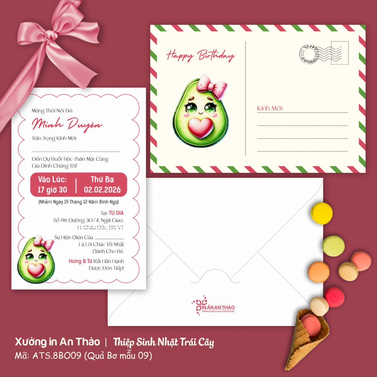 https://www.inanthao.com/[ATS.8BO09] Thiệp Sinh Nhật Quả Bơ (Mẫu 09) - in từ 20 thiệp