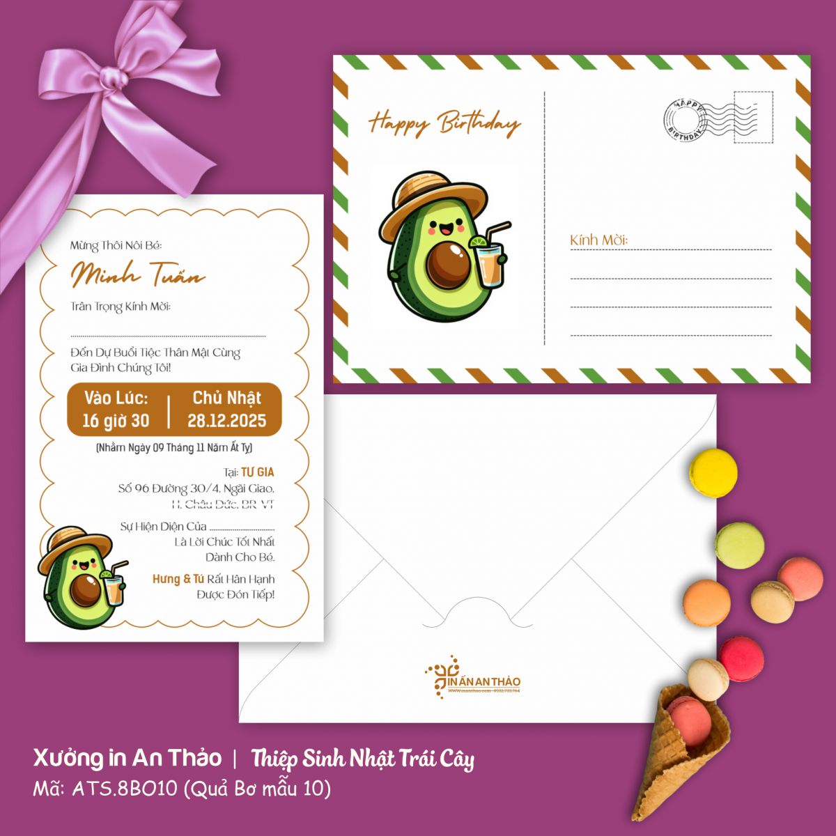 https://www.inanthao.com/[ATS.8BO10] Thiệp Sinh Nhật Quả Bơ (Mẫu 10) - in từ 20 thiệp