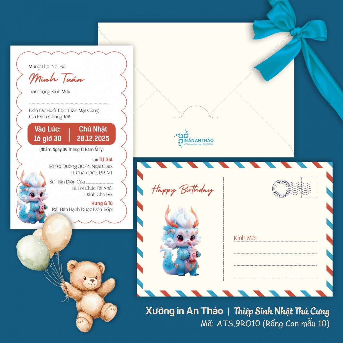 https://www.inanthao.com/[ATS.9RO10] Thiệp Sinh Nhật Rồng Con (Mẫu 10) - in từ 20 thiệp