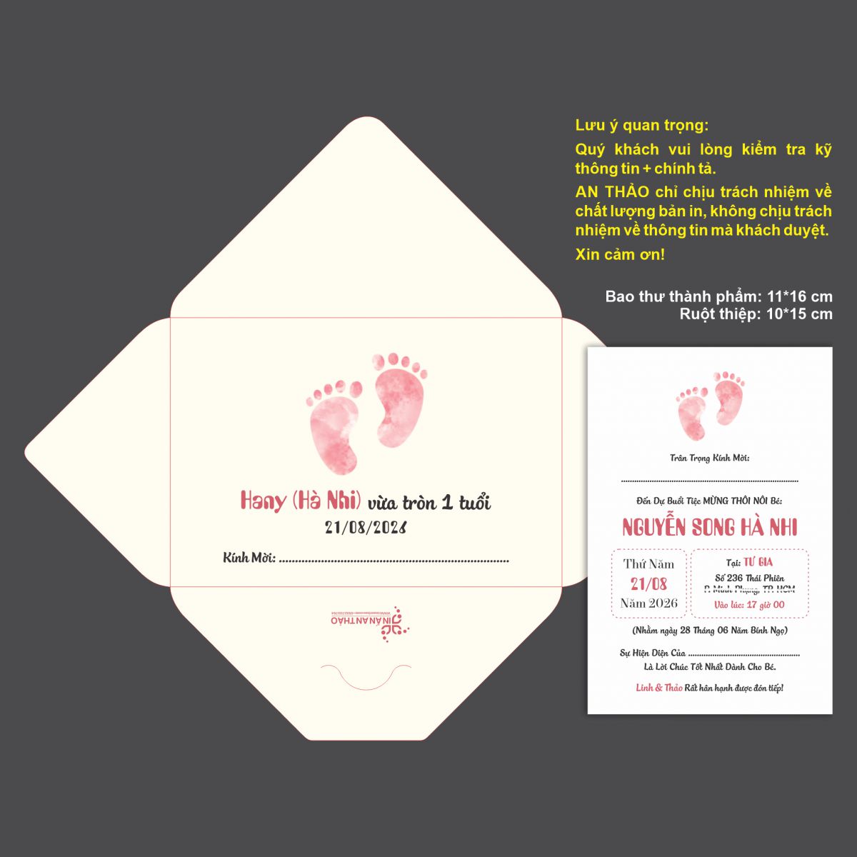 [ATS.CB01] Thiệp Sinh Nhật Chibi (Mẫu 01) - in từ 20 thiệp