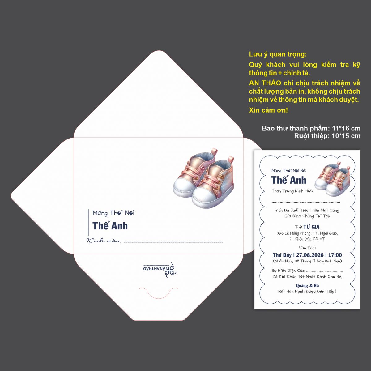 [ATS.CB03] Thiệp Sinh Nhật Chibi (Mẫu 03) - in từ 20 thiệp