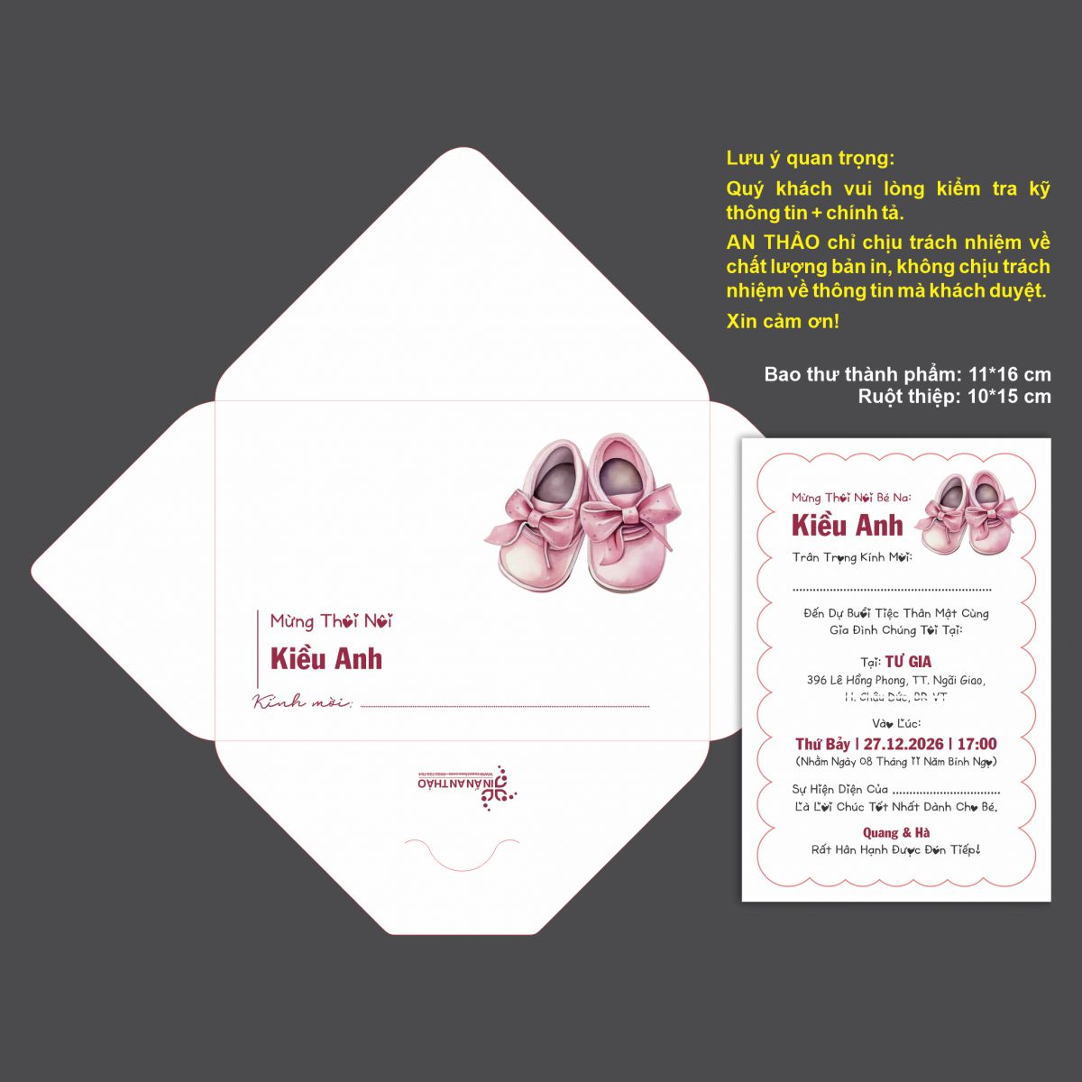 [ATS.CB04] Thiệp Sinh Nhật Chibi (Mẫu 04) - in từ 20 thiệp