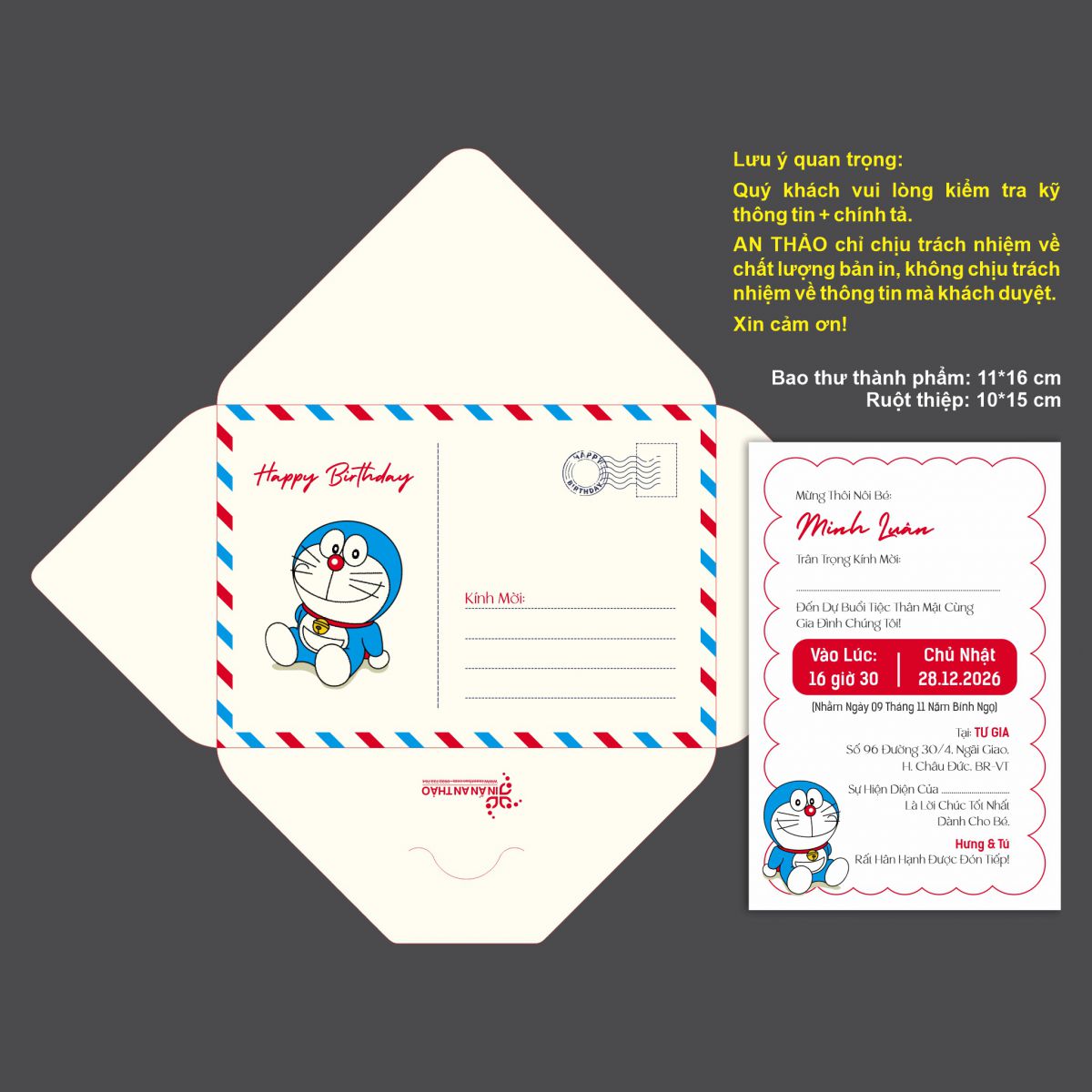 [ATS.HH01] Thiệp Sinh Nhật HOẠT HÌNH (Mẫu 01) - in từ 20 thiệp