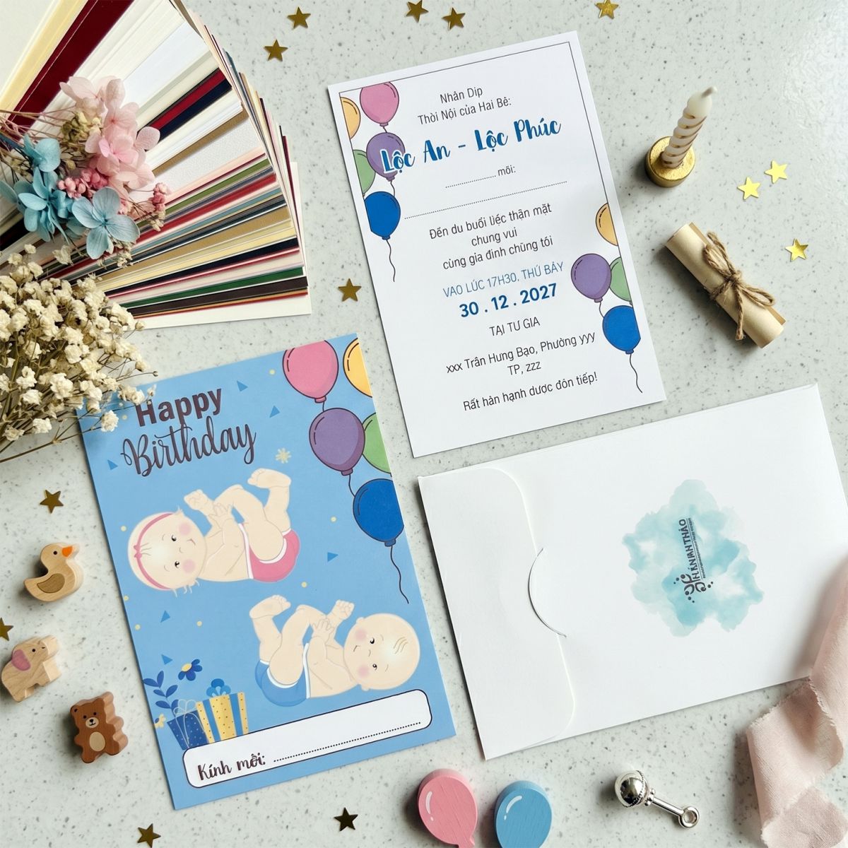https://www.inanthao.com/[ATS.SD12] Thiệp Sinh Nhật SINH ĐÔI TRAI GÁI (Mẫu 12) - in từ 20 thiệp