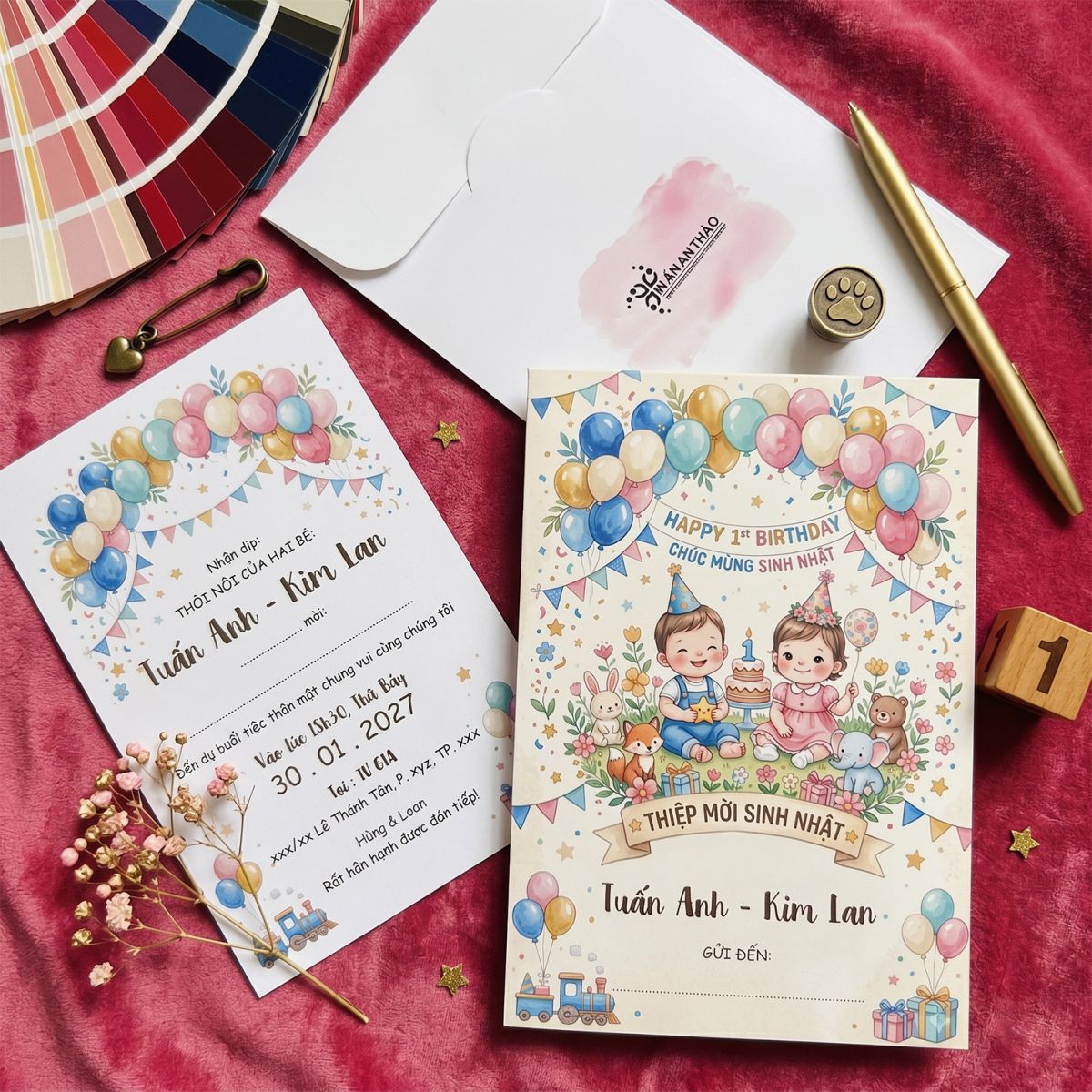 https://www.inanthao.com/[ATS.SD19] Thiệp Sinh Nhật SINH ĐÔI TRAI GÁI (Mẫu 19) - in từ 20 thiệp