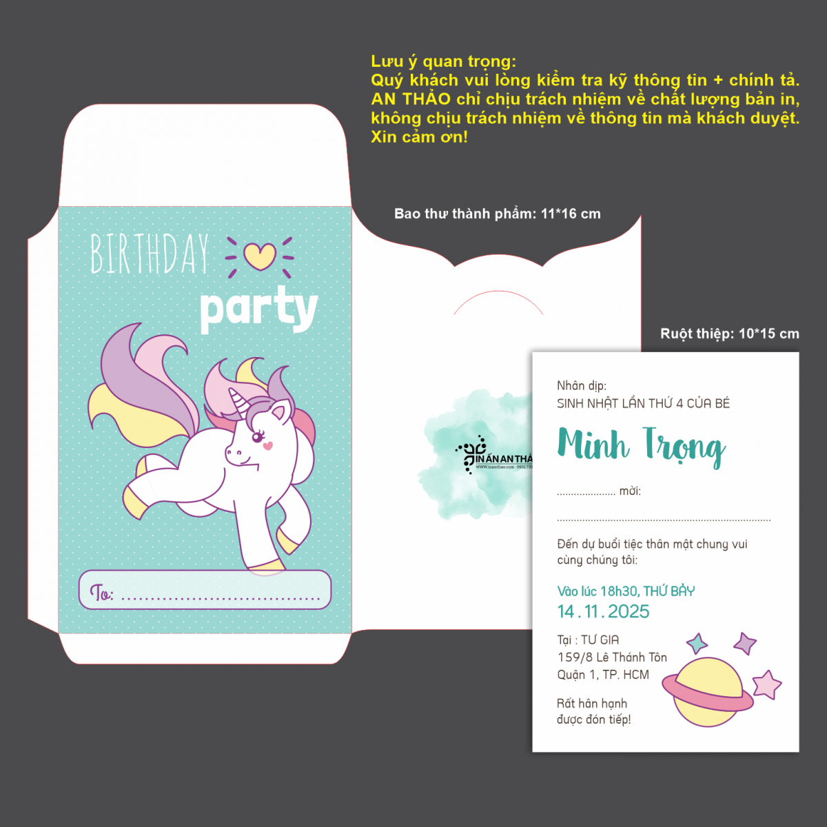 [ATS-07NG] Thiệp Sinh Nhật NGỰA PONY (Tuổi Ngọ)
